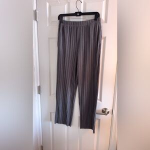 OAK + FORT Charcoal Striped Women's Trousers